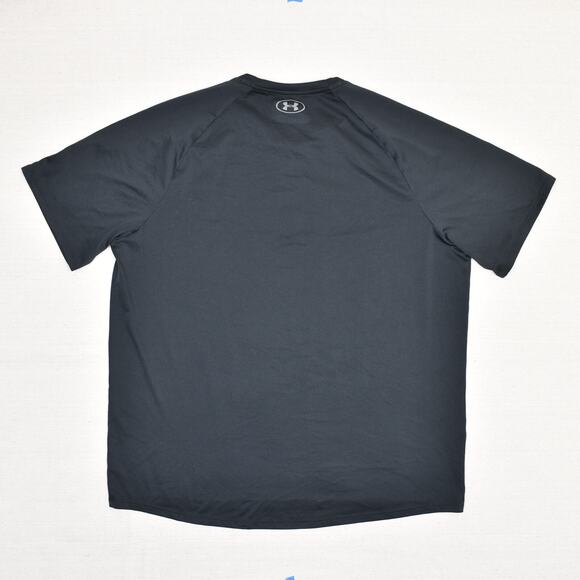 Under Armour Men's T Shirt Short Sleeve Crew Neck Polyester Black Size 2XL Gym - Picture 3 of 8